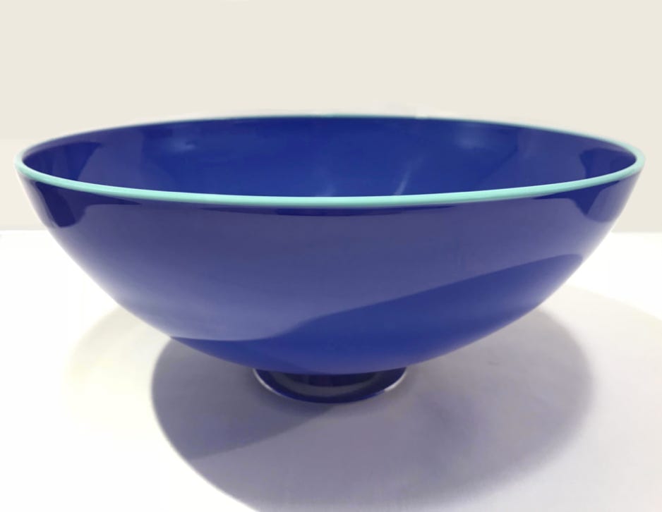 Nicholas Kekic Small Lapis Bowl Opaque Small Bowl Collection 2018 Blown glass 