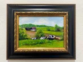 Kathleen Kathan, Heifers On Summer Pasture,