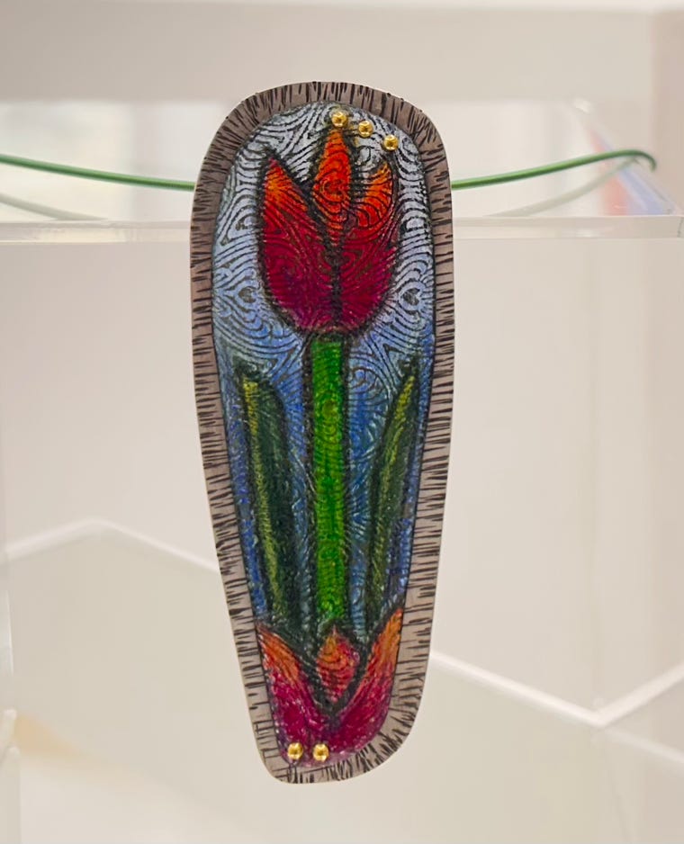 Judi Forman Magnetic Tulip Brooch/Pendant