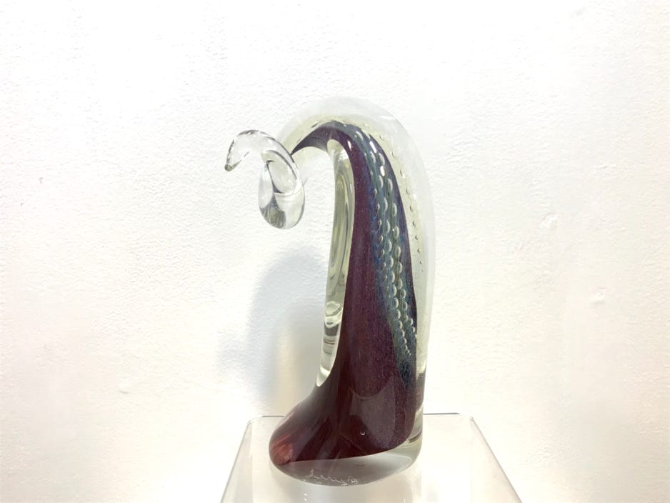 Robert Burch Sculptural Horn 2019 Blown glass 6 x 3.5 x 3 in