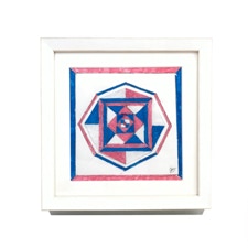 John van der Does Blue and Red Turning