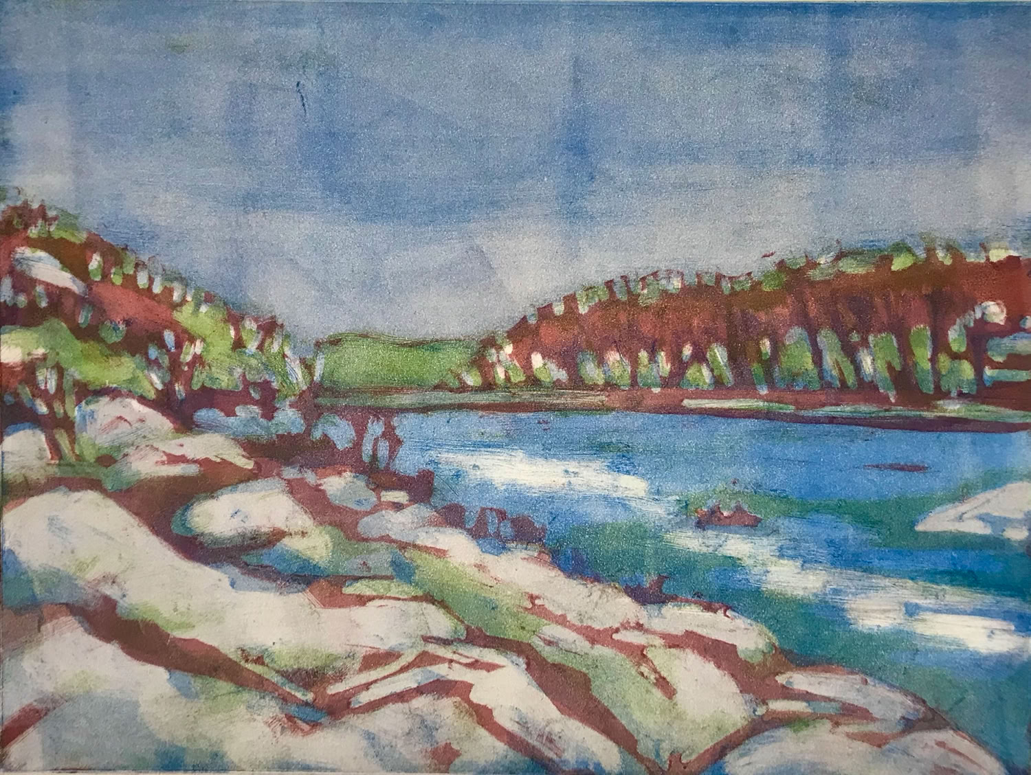 Clare Adams Below Bellows Falls 