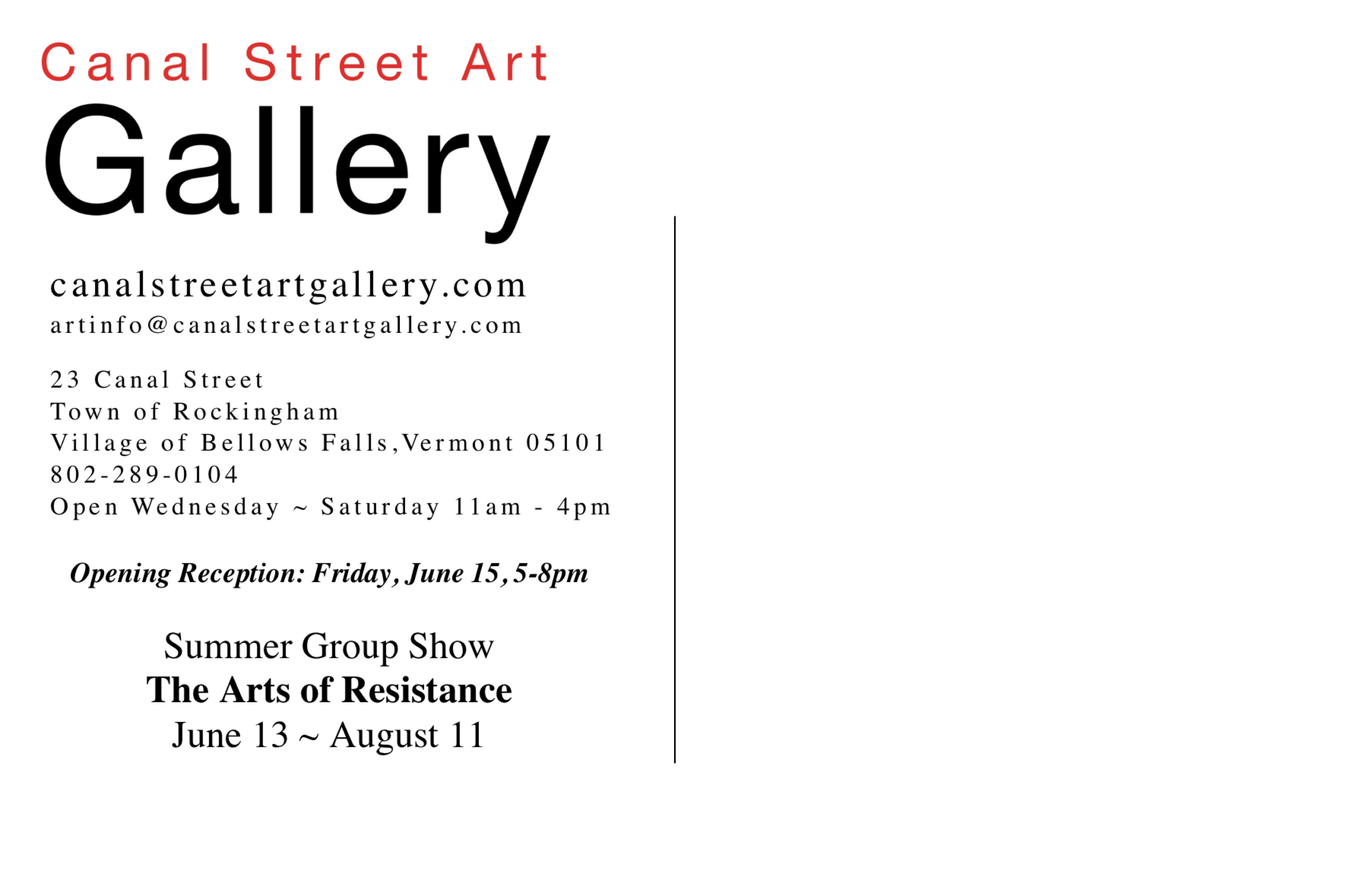 Summer Group Show The Arts of Resistanc