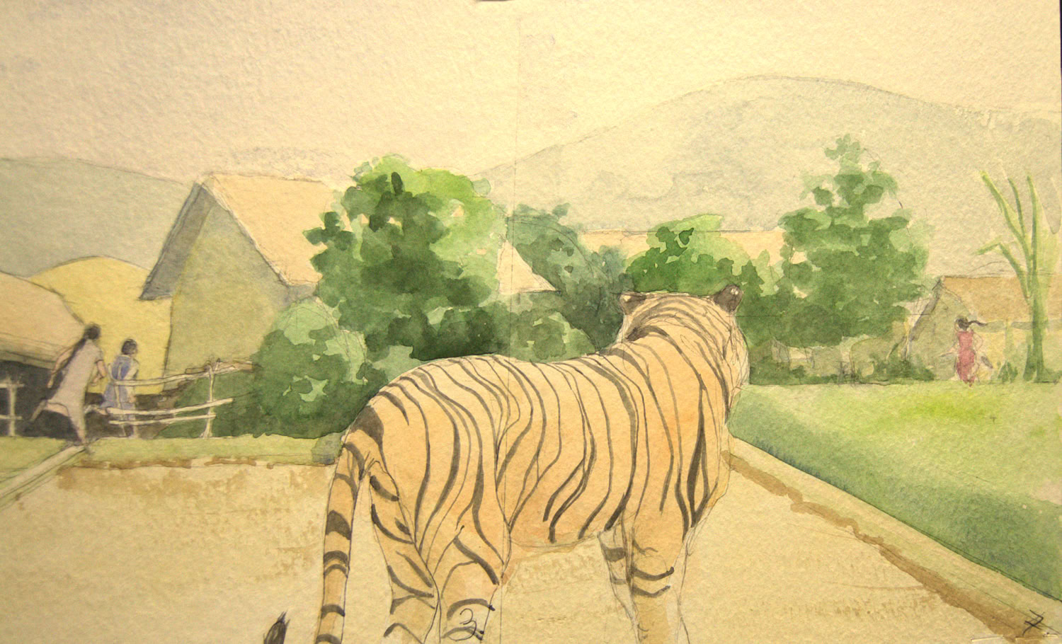 Charles Norris-Brown Did Tiger Take the Rain?, page 6 and 7 