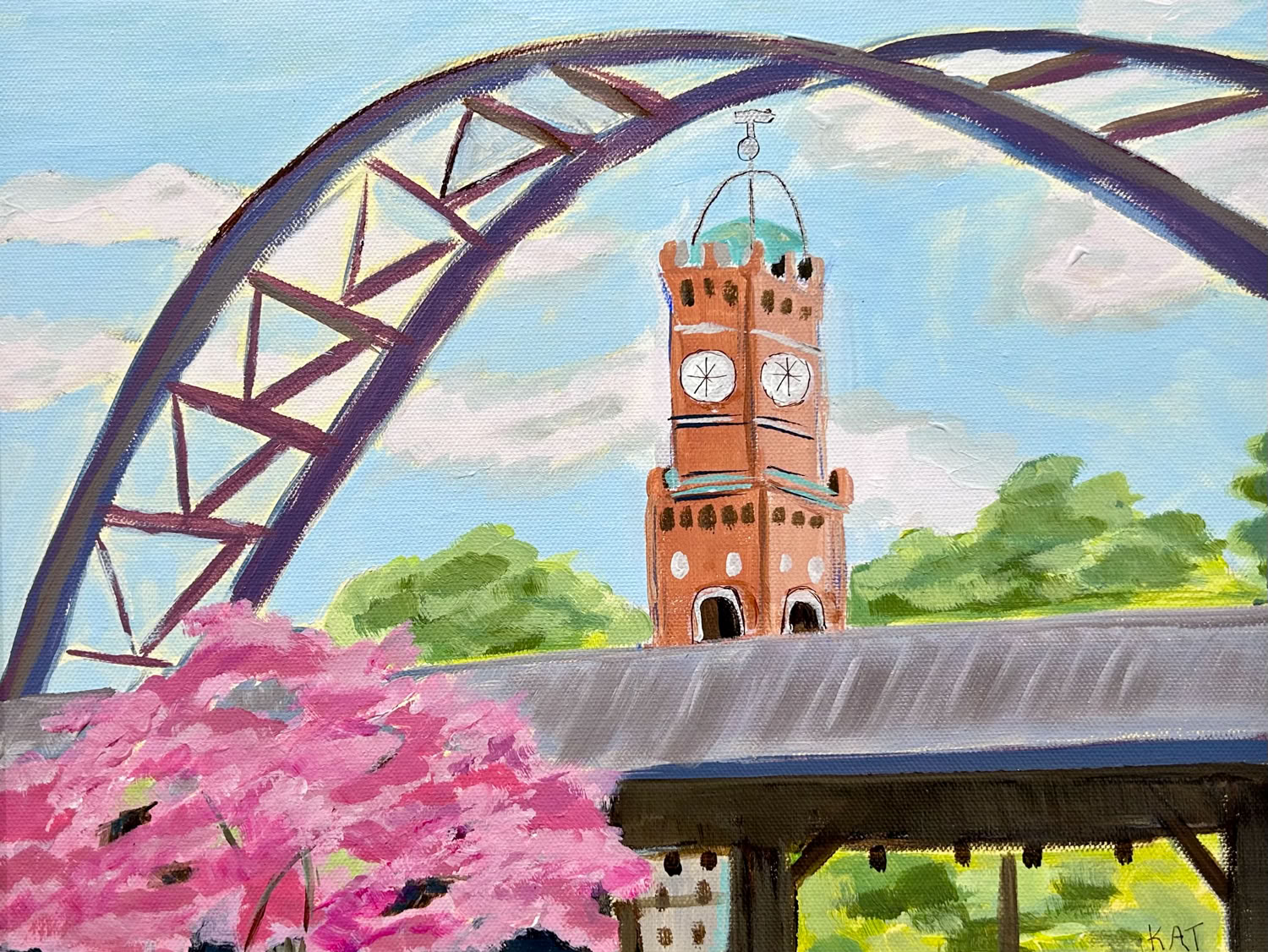 Kathleen Govotski Spring Clock Tower