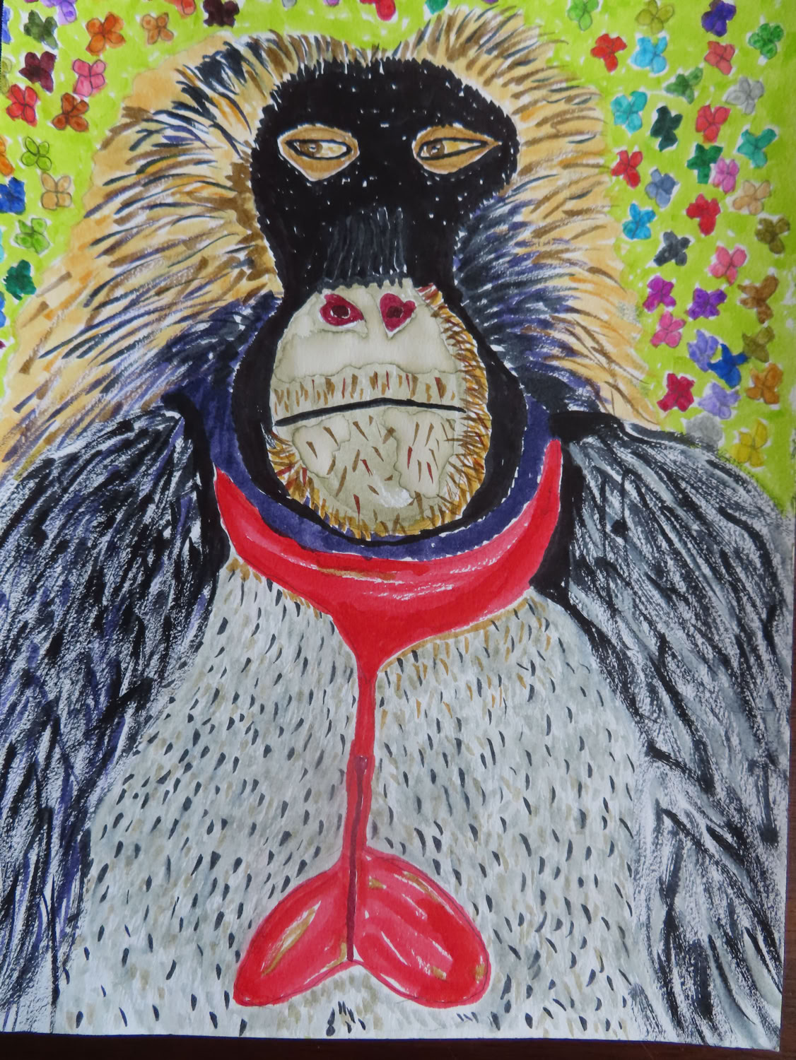 Joshua Aron Gray Bleeding Heart Baboon 