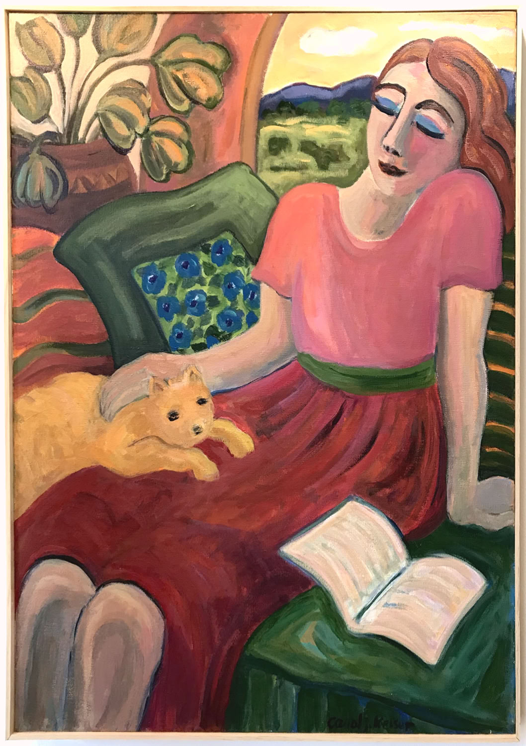 Carol Keiser Woman with Cat