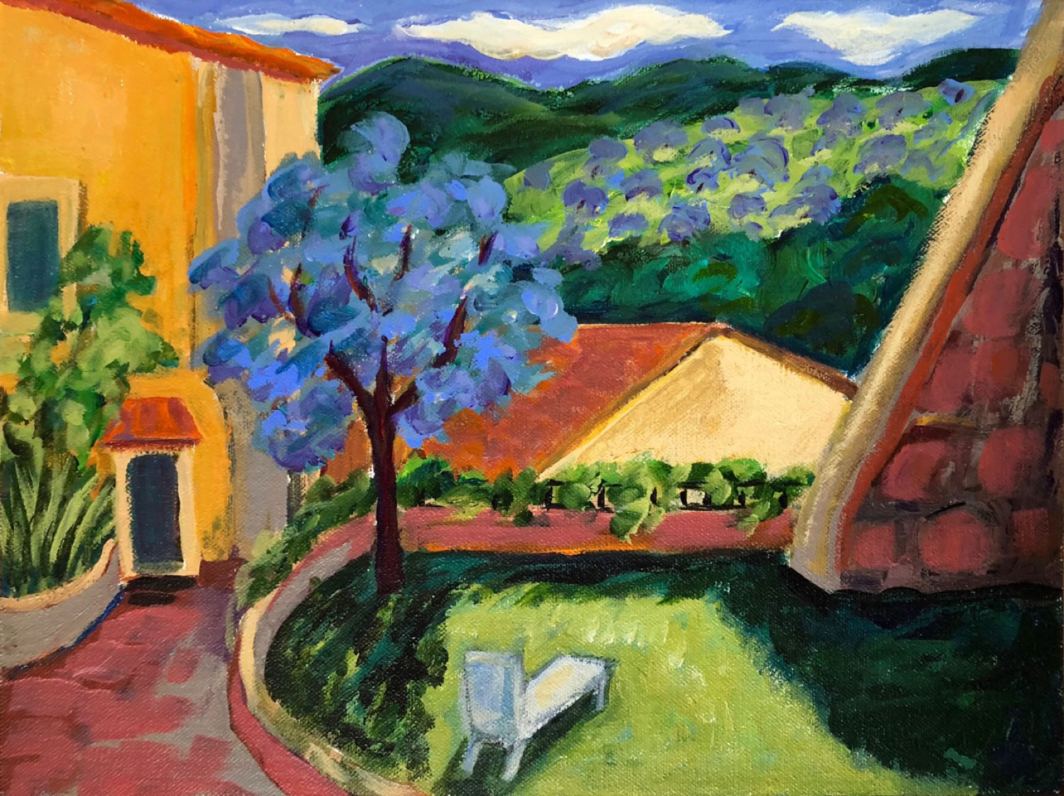 Carol Keiser Garden Patio in Stroncone, Italy