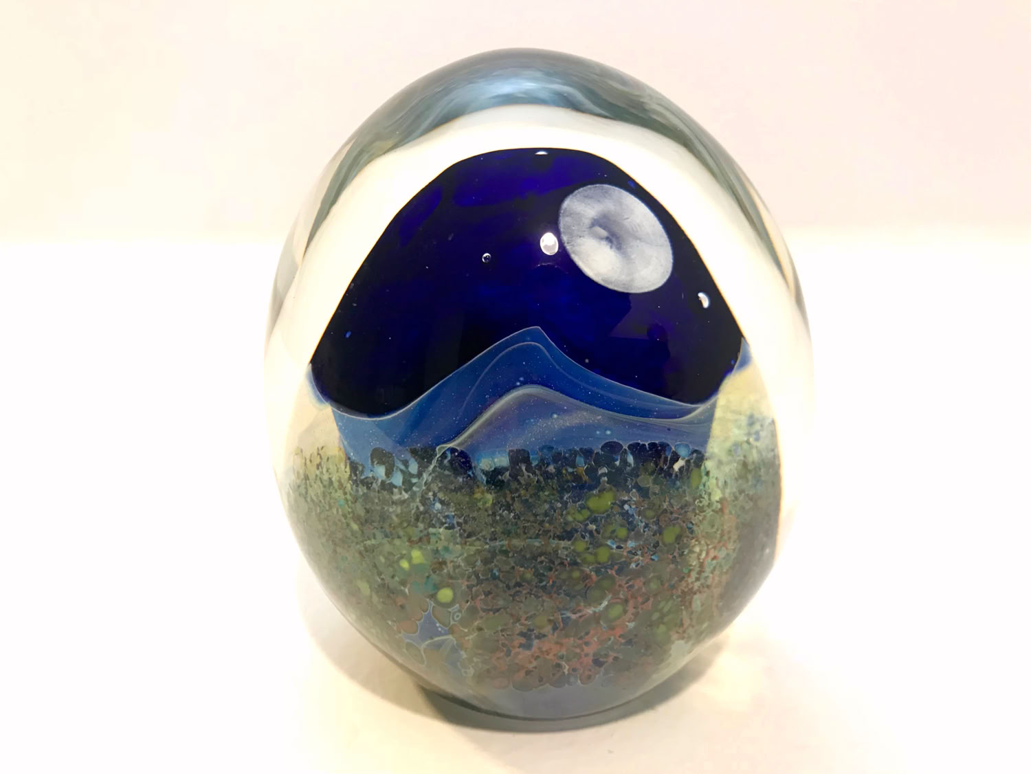 Robert Burch Full Moon Paperweight