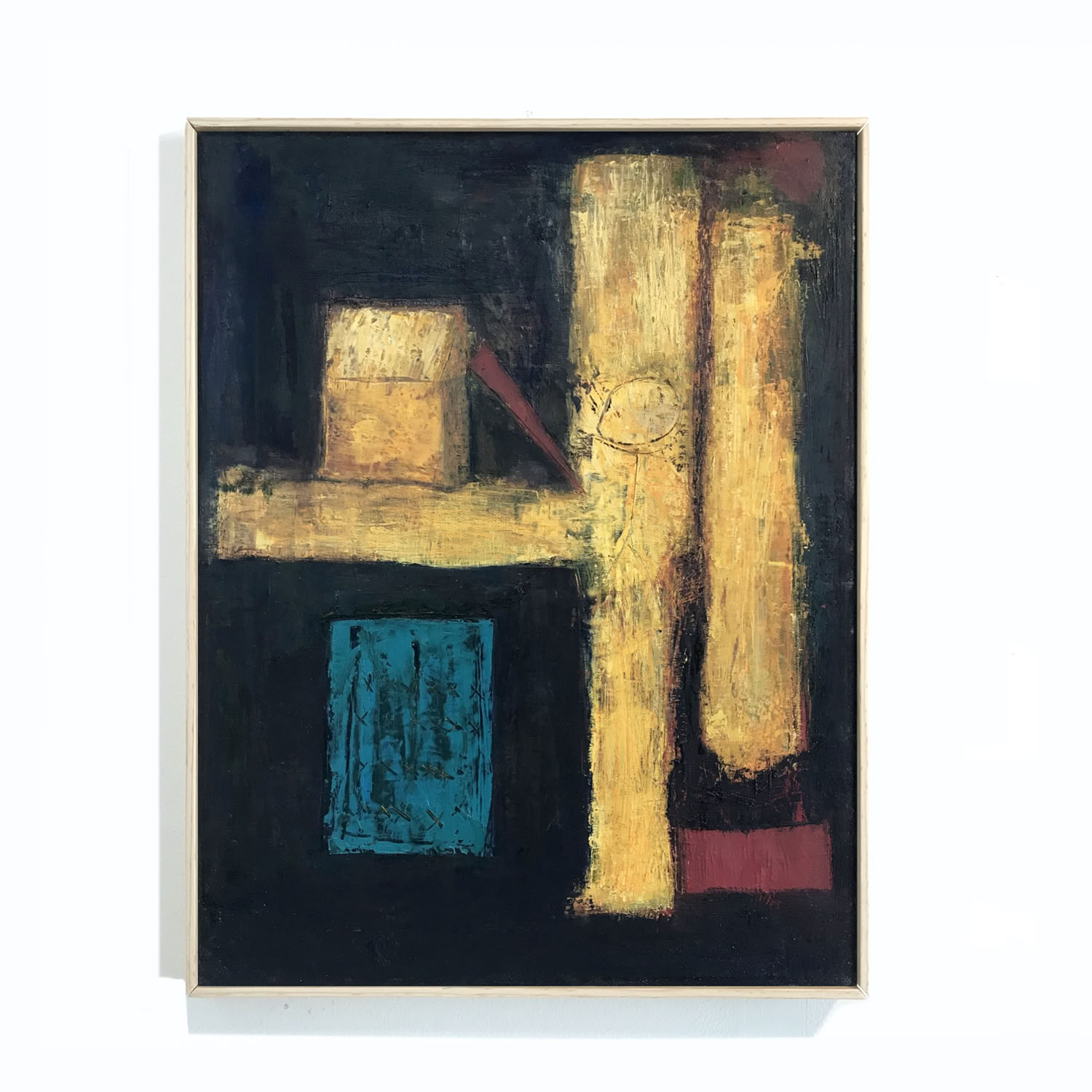 Gretchen Seifert, My house, 2021, Oil and paper on linen, 18x14 in