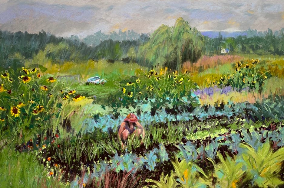2020 Pastel on sanded pastel paper 12 x 18 in $850