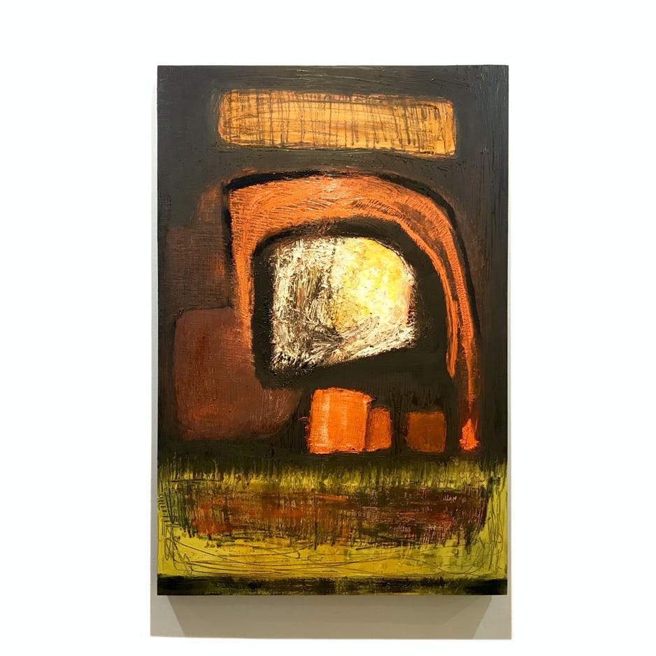 Gretchen Seifert, Mirage, 2021, Graphite and oil on cradled panel, 36x24 in