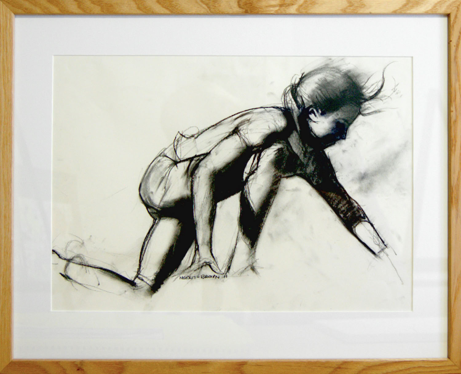 Charles Norris-Brown Girl on a Wall