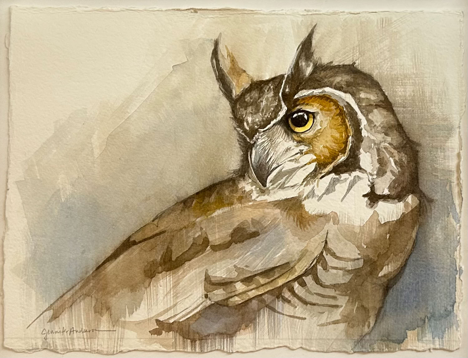 Jennifer L.Anderson I’ll Be Here (Great Horned Owl) 