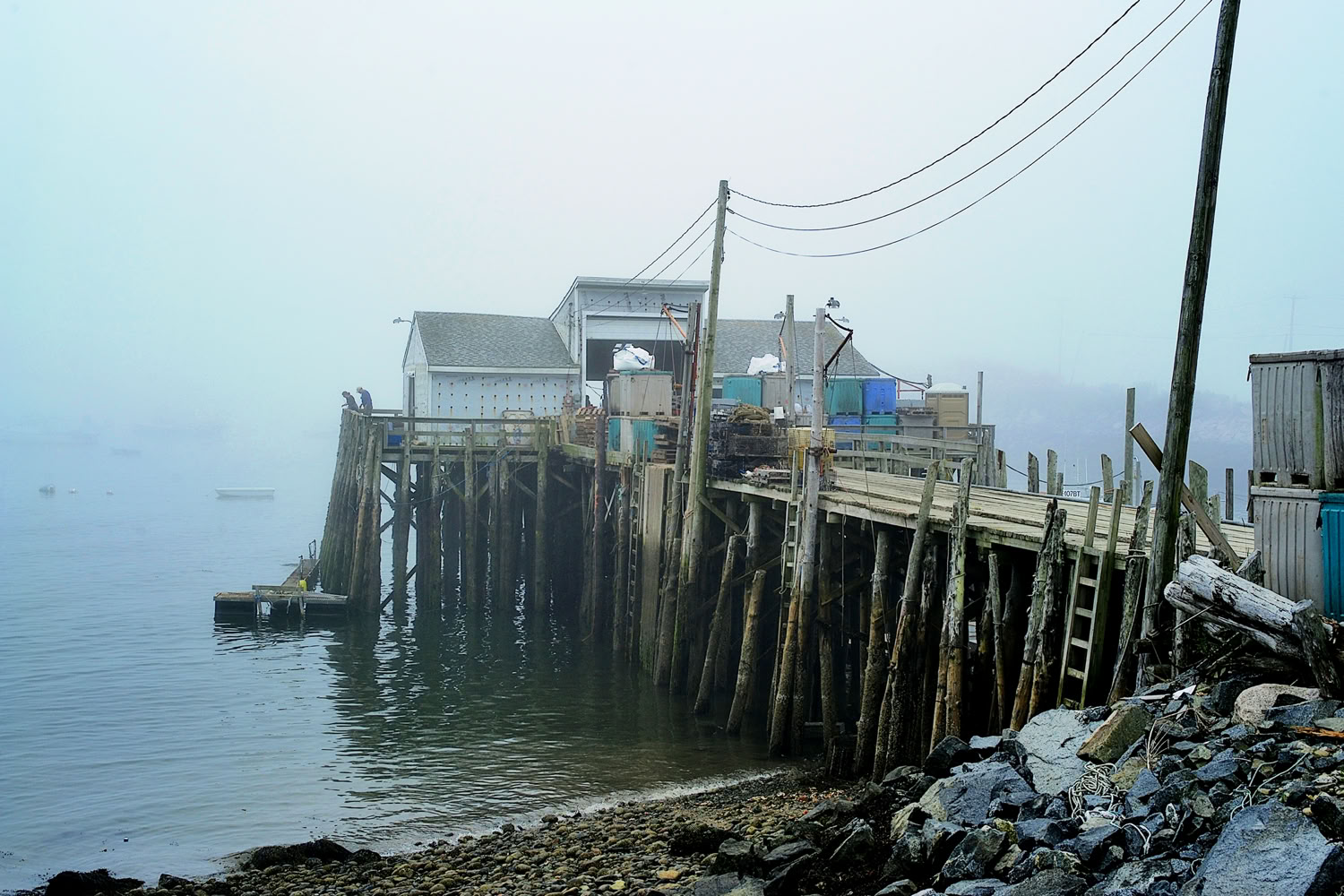 Len Emery Fishing in the Fog 