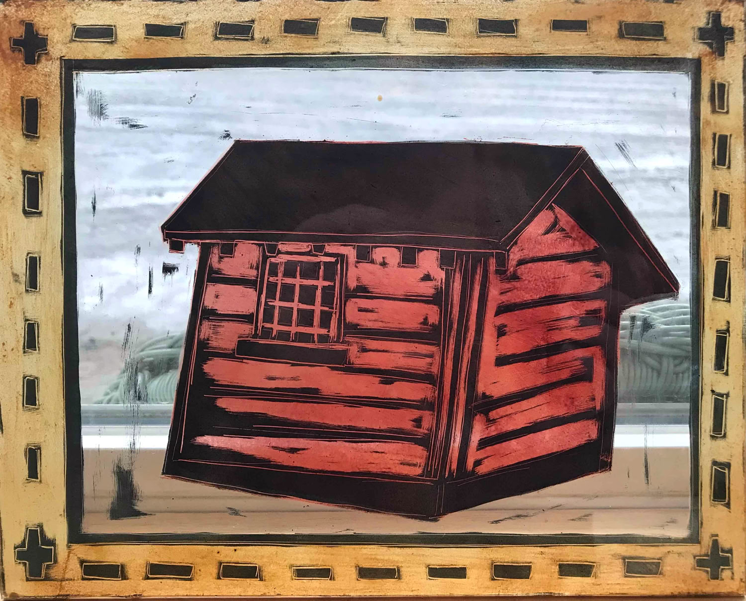 clare-adams_bath-house_enamel-on-glass_8x10in