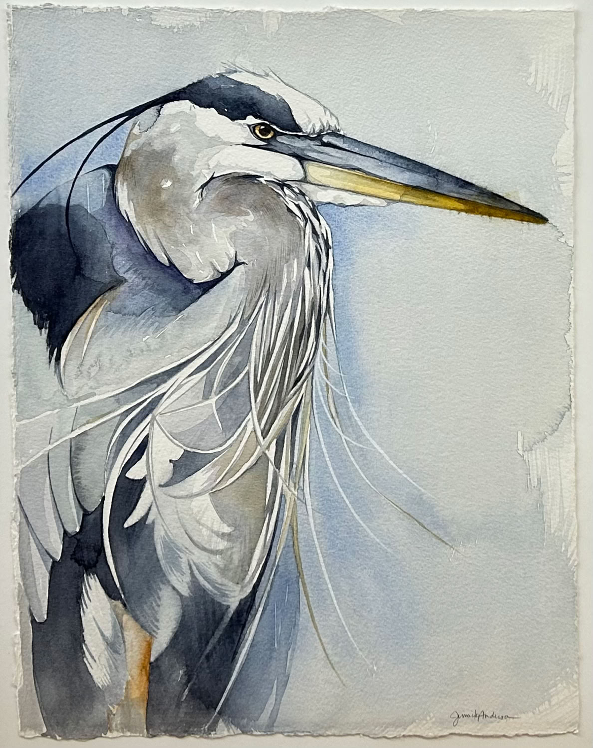 Jennifer L.Anderson I’ll Wait For You (Great Blue Heron) 