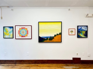 Martha & JOHN a love story of yoga and art Instalation View 1