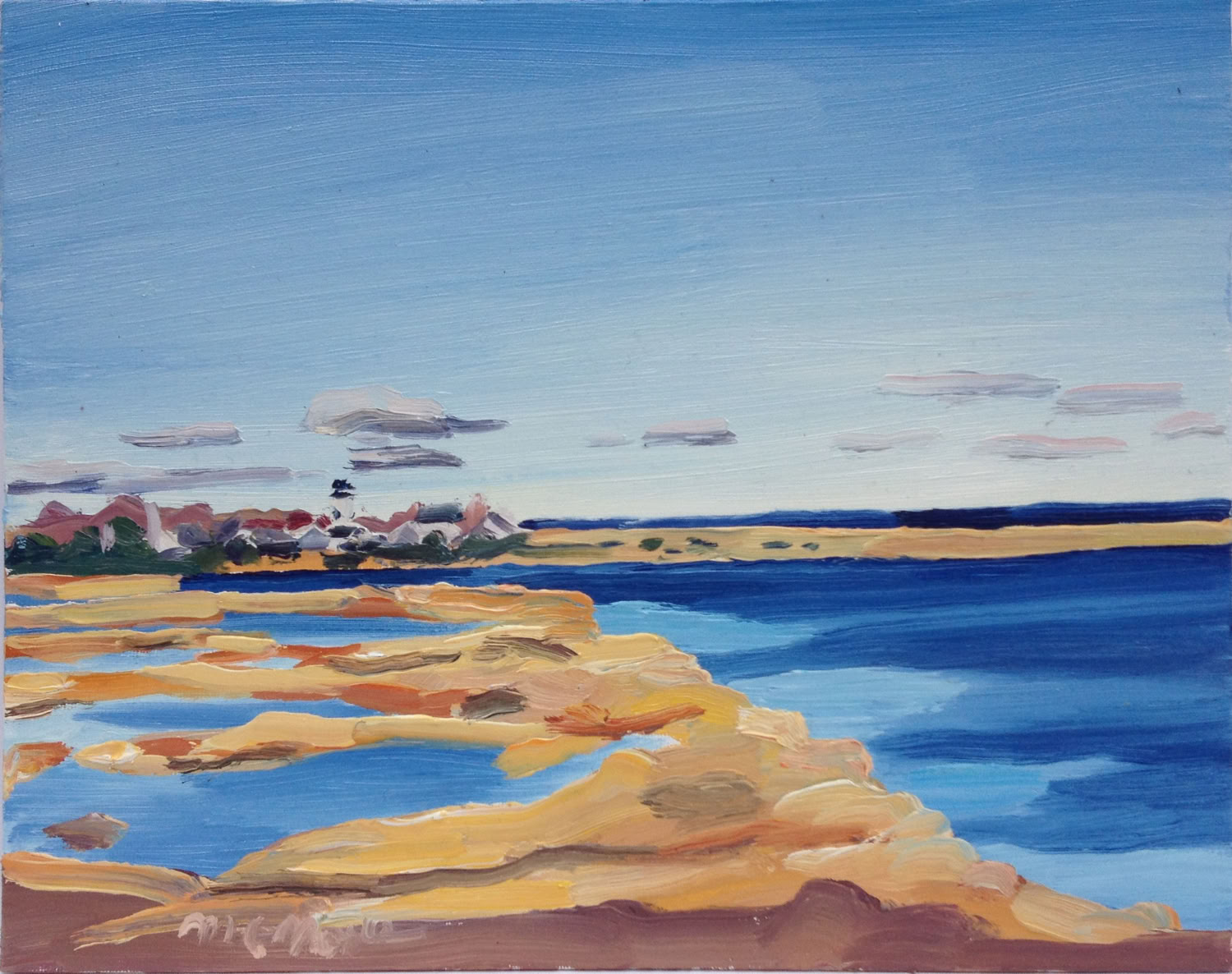 MC Noyes Chatham Lighthouse High Tide