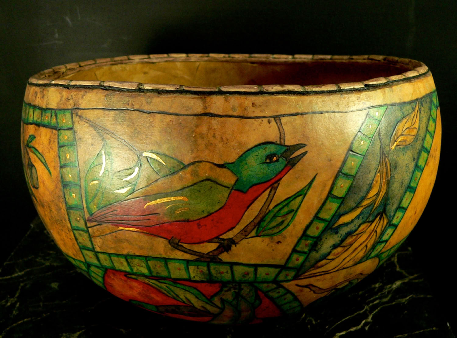 Kim Grall Bird Bowl