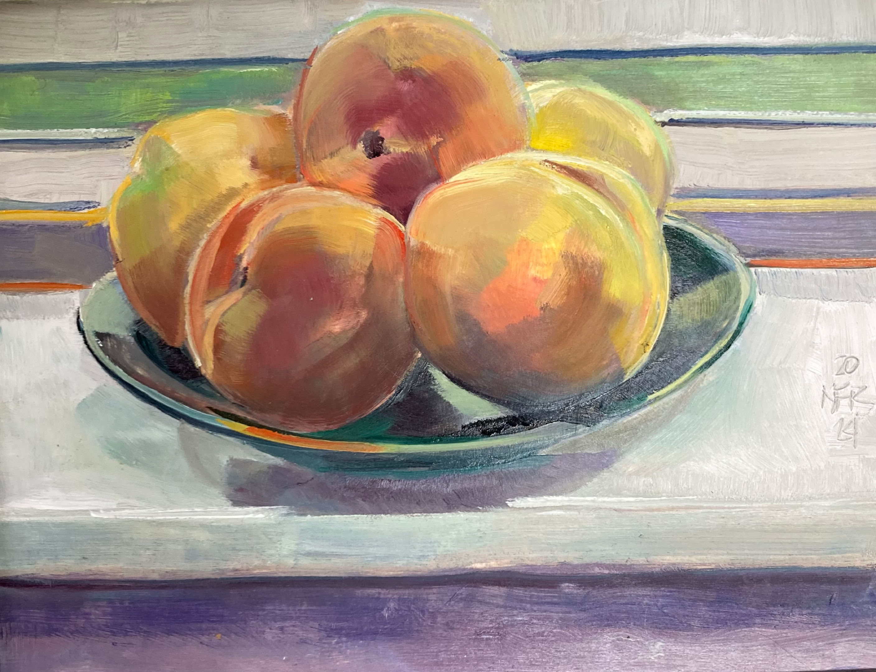 Nancy Fitz-Rapalje 5 Peaches at Window