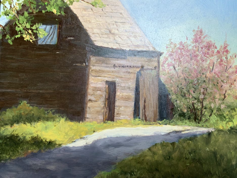 penelope-arms_barn-at-the-bend_2020_oil-on-panel_11x14in