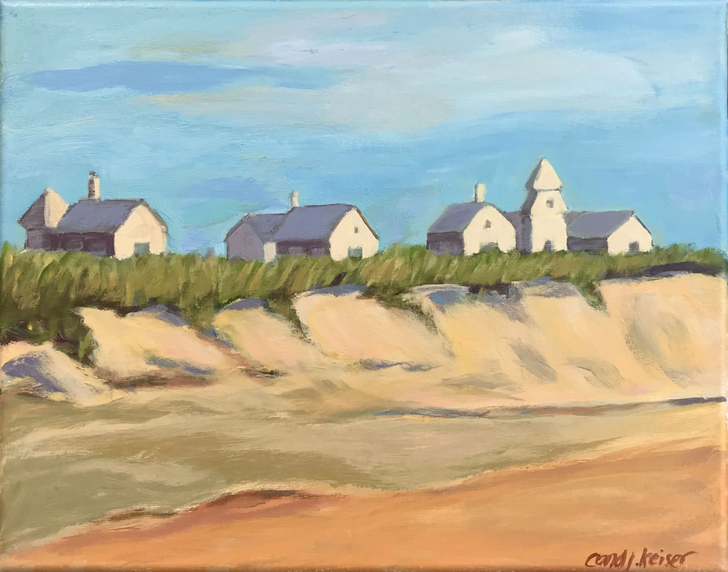 Carol Keiser The Three Sisters, Popham Beach, ME 2021