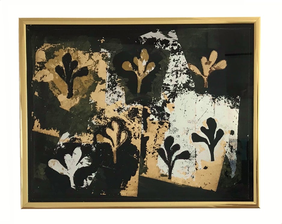 Clare Sullivan Adams Composture Series #2 2015 - 2018 Reversed Glass Painting