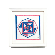 John van der Does Blue and Red Turning