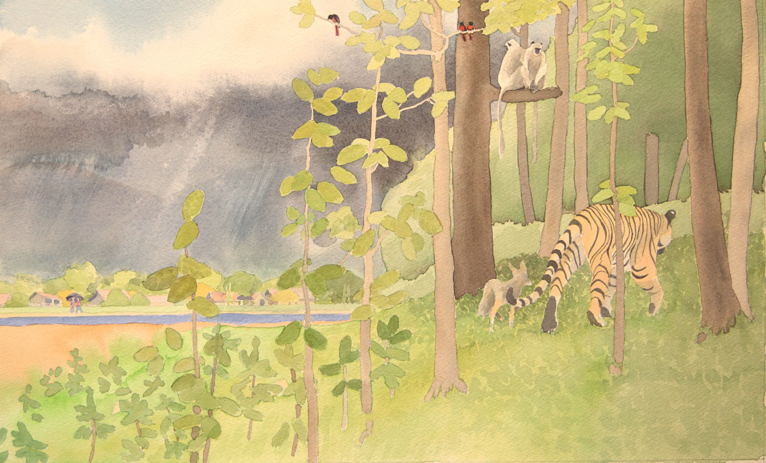 Charles Norris-Brown Did Tiger Take the Rain?, page 30 and 31