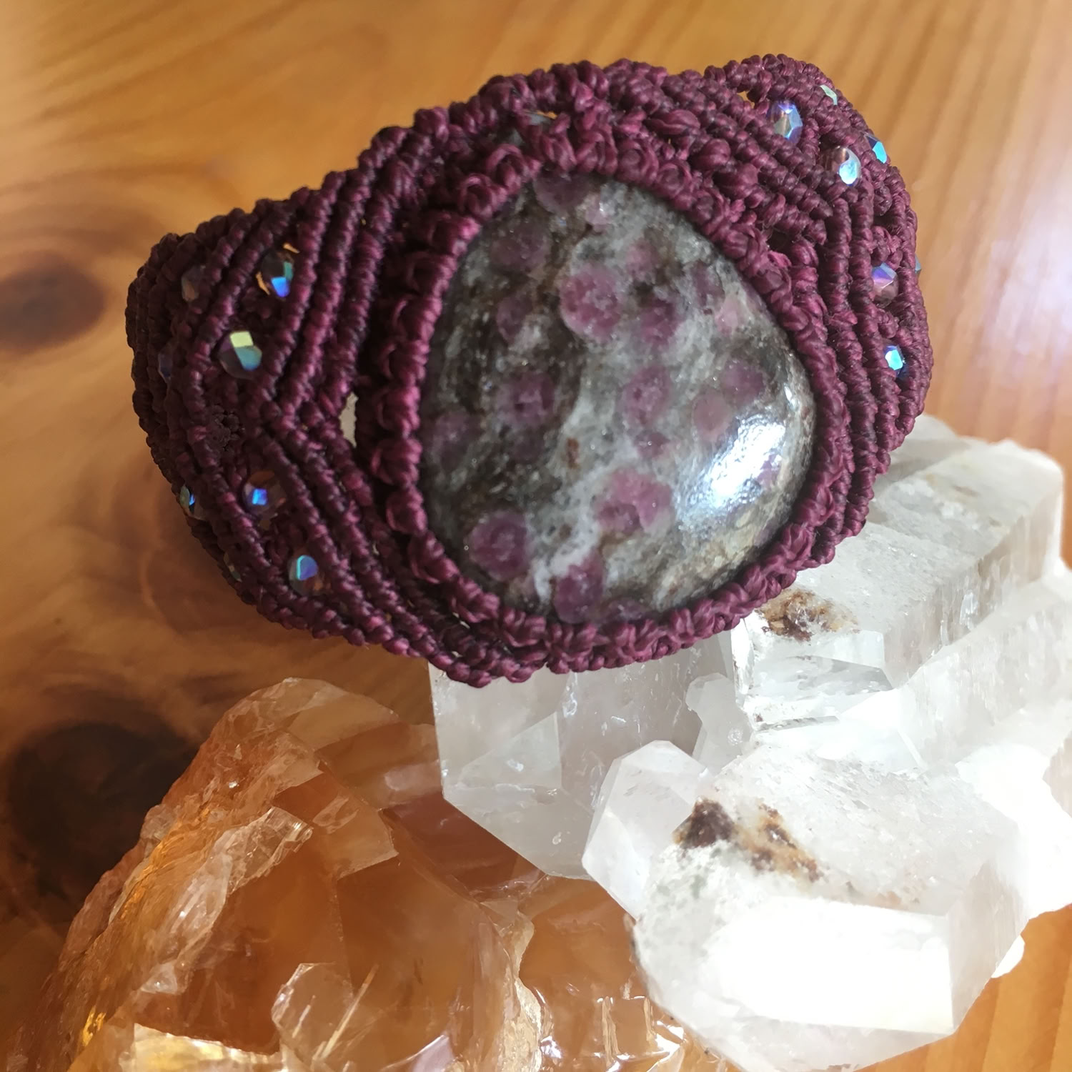 Melanie Gregory Eudialyte Cuff Bracele