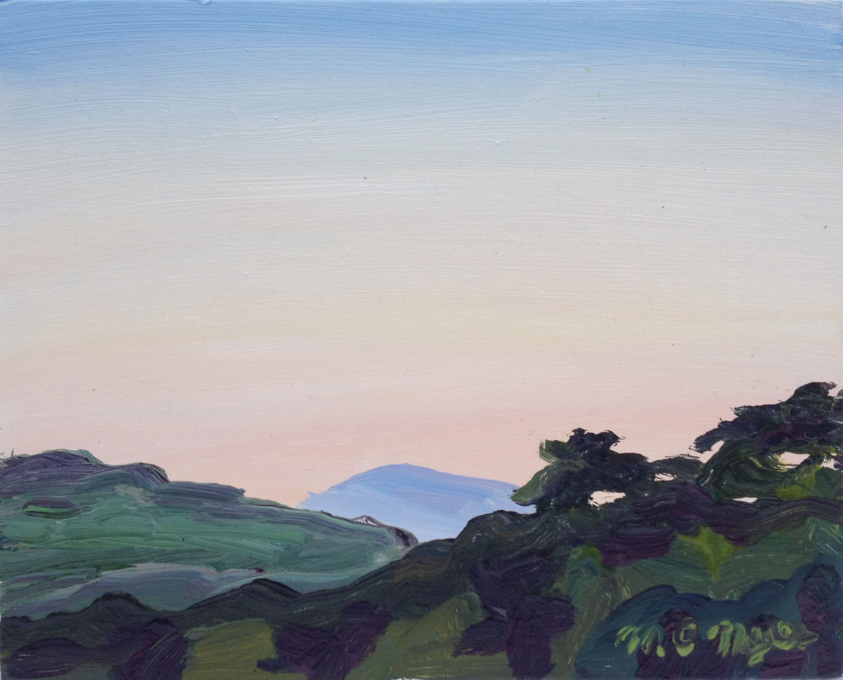 MC Noyes Bromley Mountain Dusk, So. Londonderry, VT