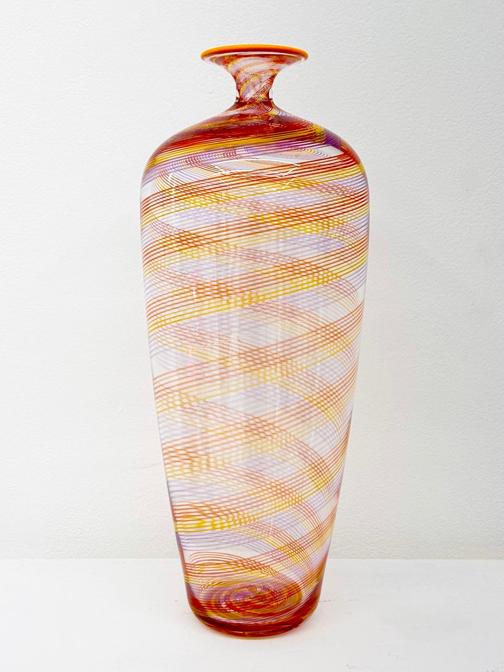 Nicholas Kekic Filigrana Bottle, Yellow Red Hyacinth