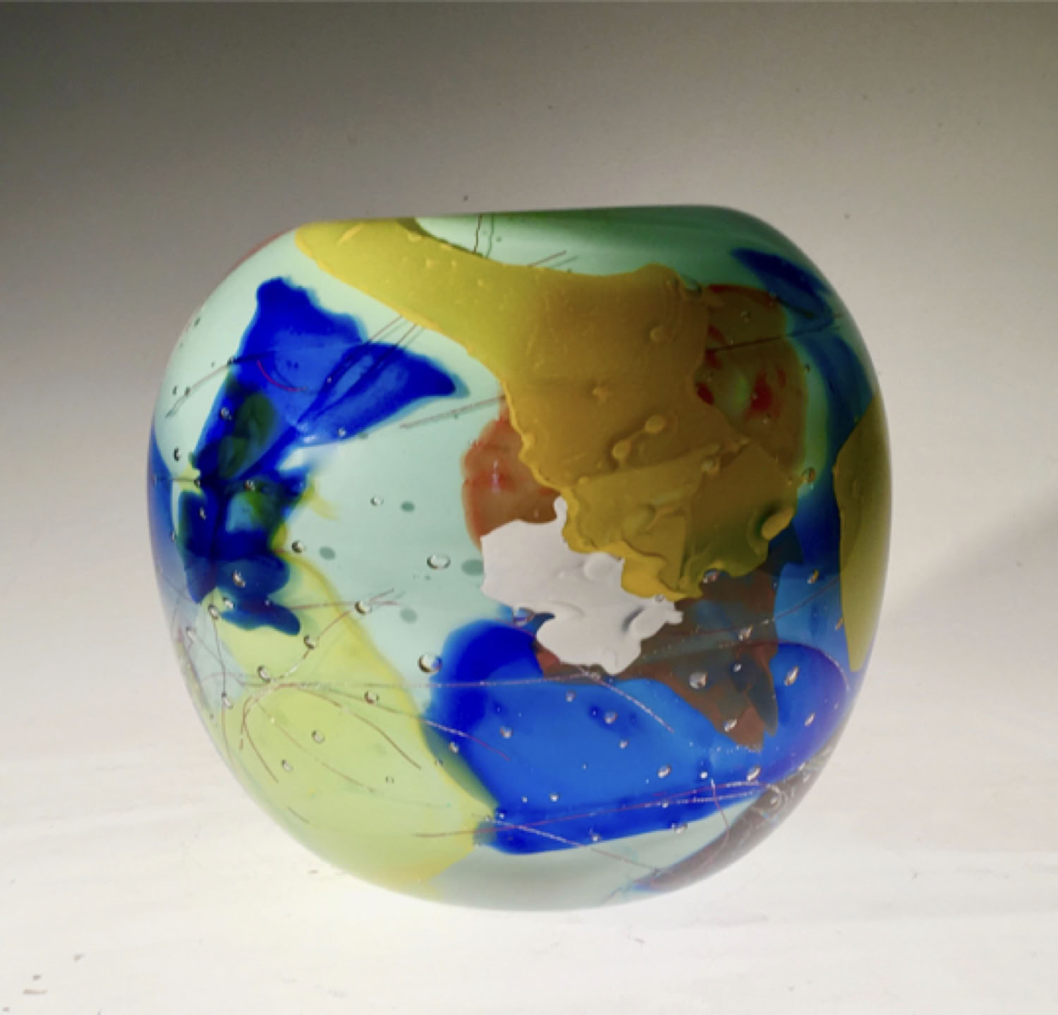 Copper Encasement Collection 2016 Blown glass, copper wire