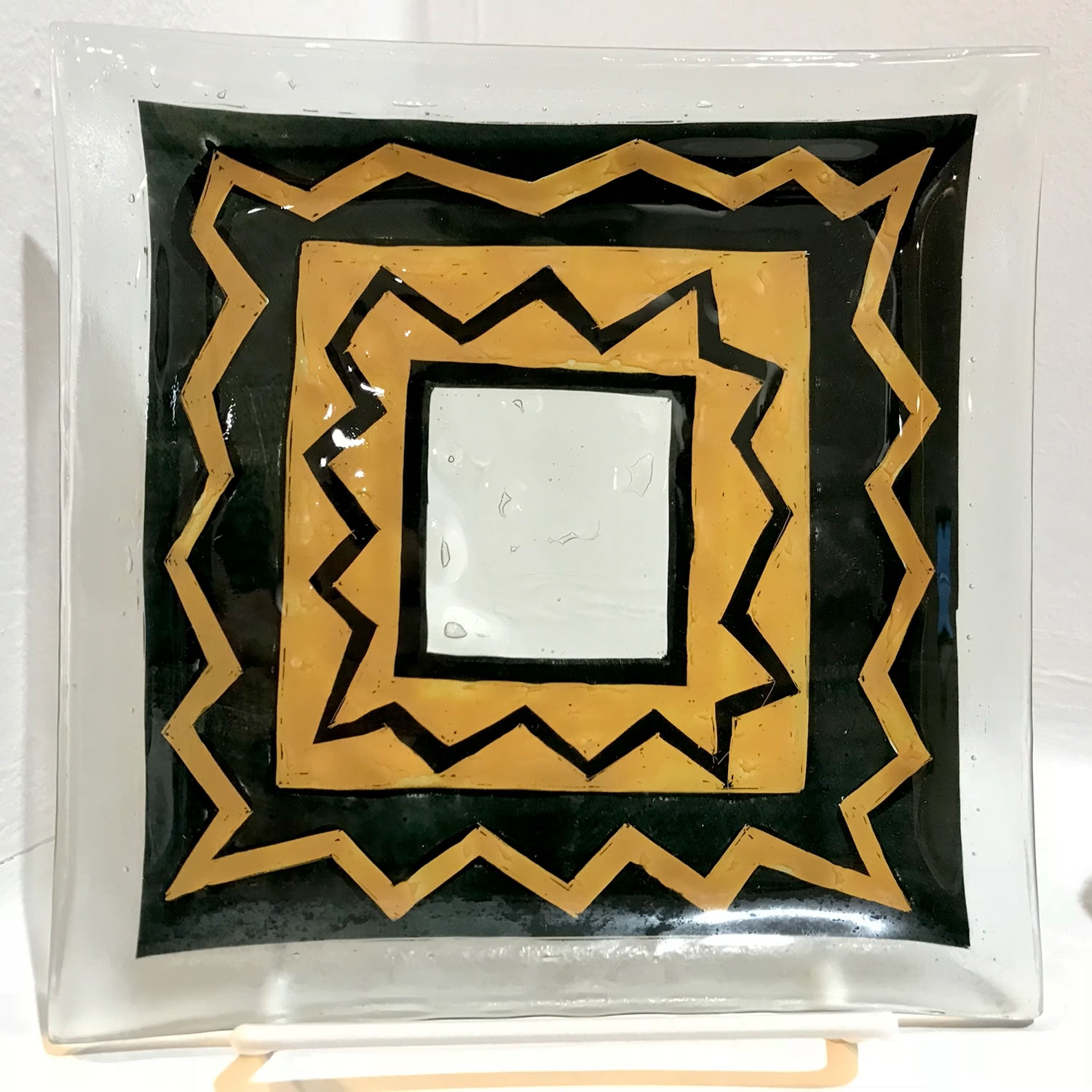 Clare Adams Gold and Black Glassware