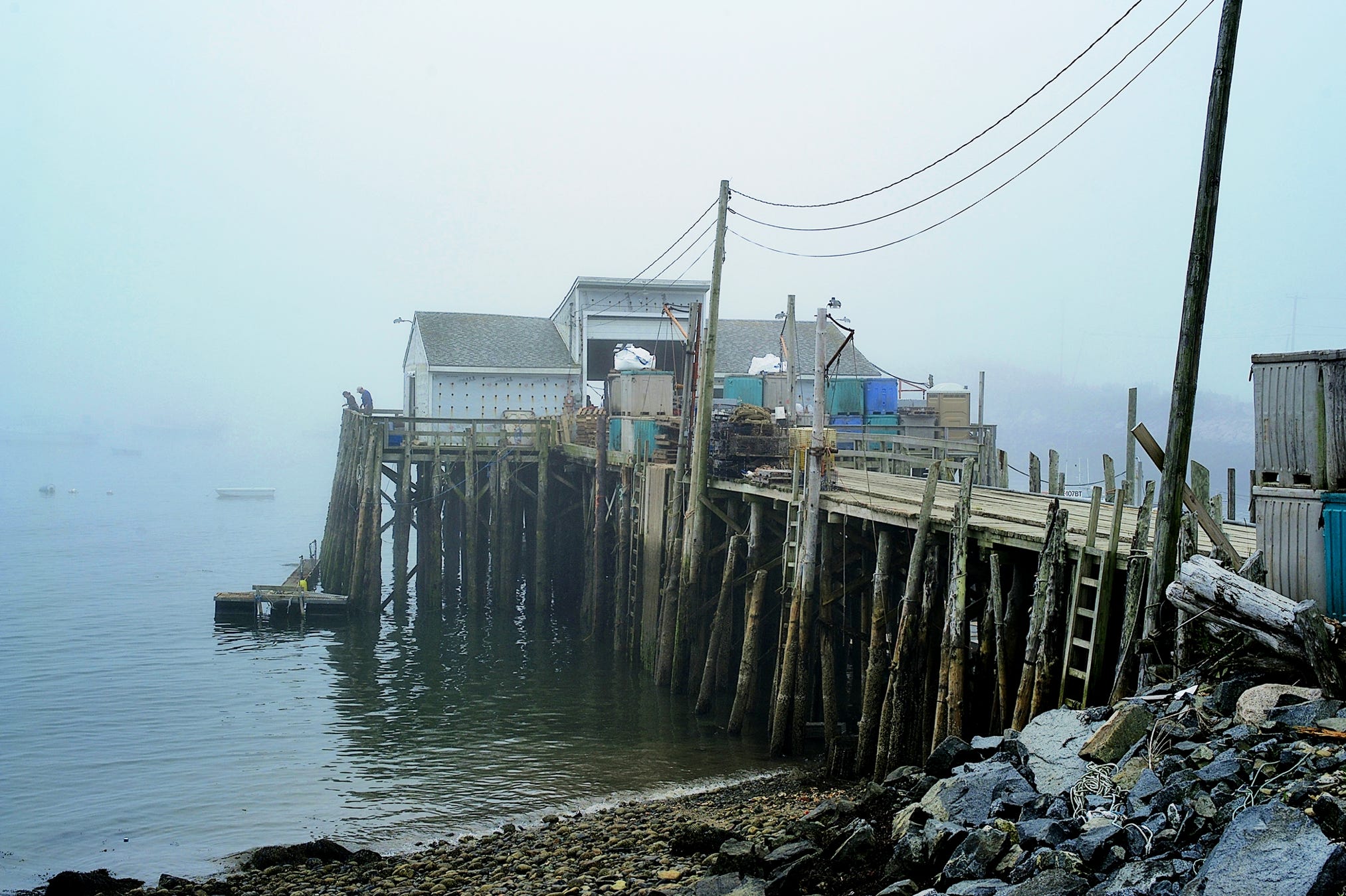 Len Emery Fishing in the Fog 