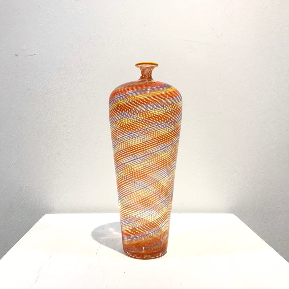 Nicholas Kekic Cane Tollo, Yellow Orange Purple