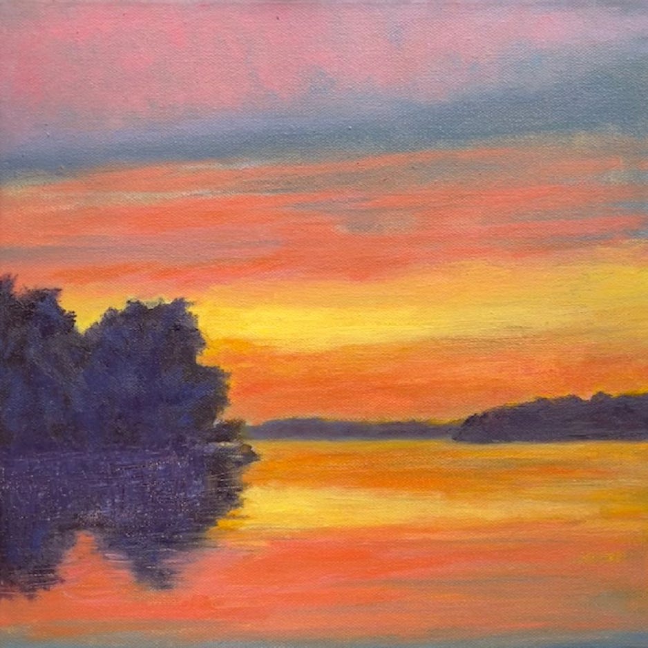 Pat McPike Sunset Over the Bay