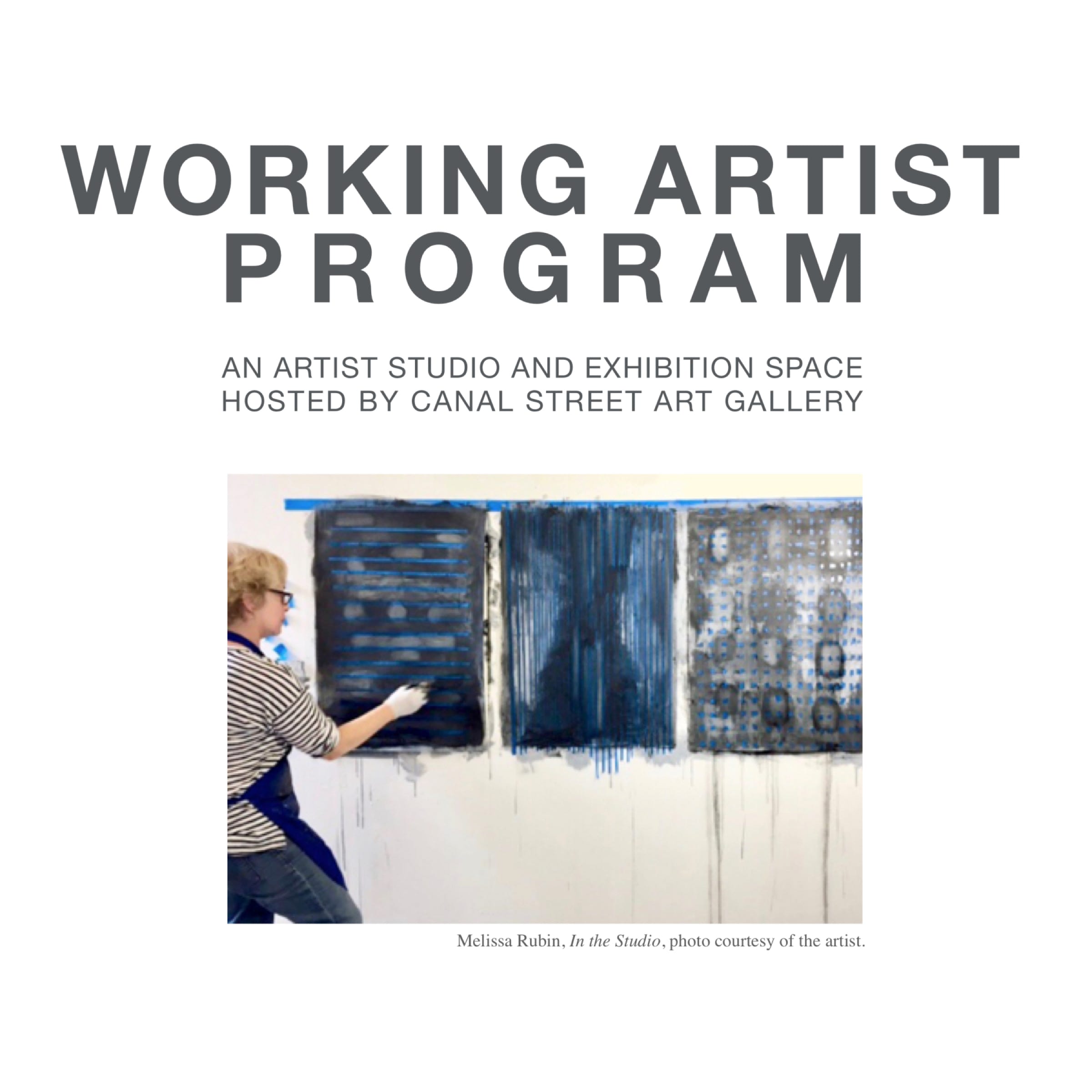 Call For Entry - Working Artist Program