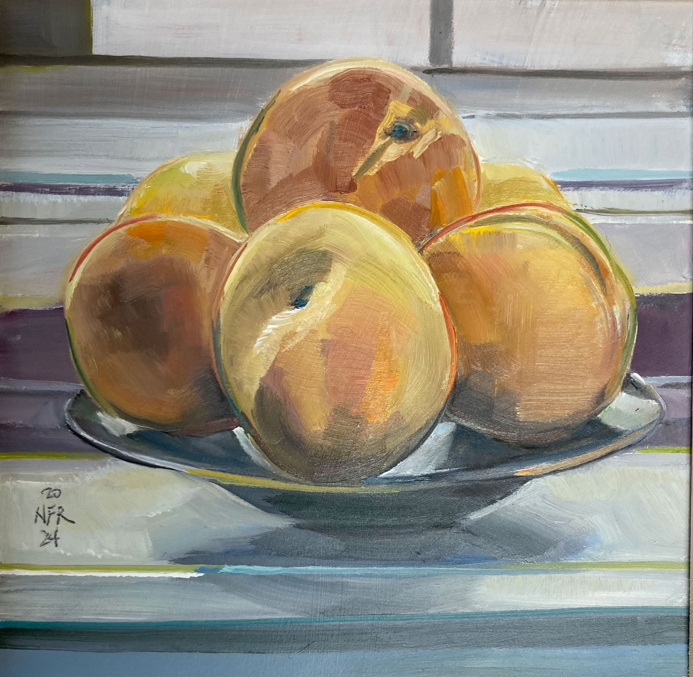 Nancy Fitz-Rapalje 6 Peaches at Window
